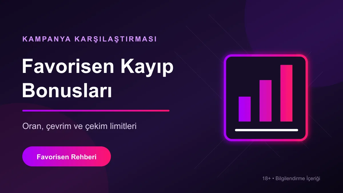 Favorisen kayıp bonusları karşılaştırması